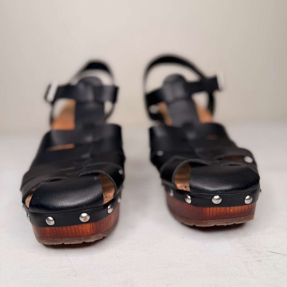 Korks black strappy high heel sandal with stud detail - Picture 9 of 11